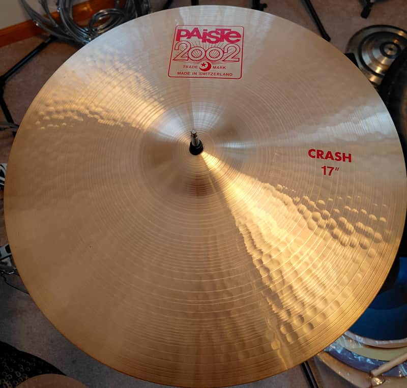 VIDEO! Paiste 2002 17" Crash Nice Shape Why pay $370?? image 1