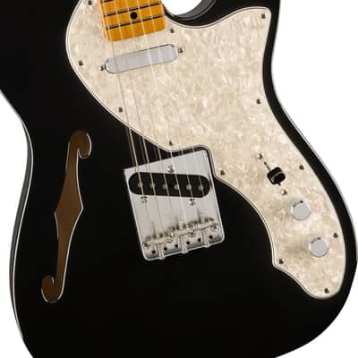 Fender Vintera II '60s Telecaster Thinline, Maple Fingerboard, Black image 1