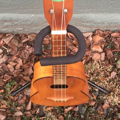 Harmony Baritone Ukulele 1950s Natural Mahogany image 4