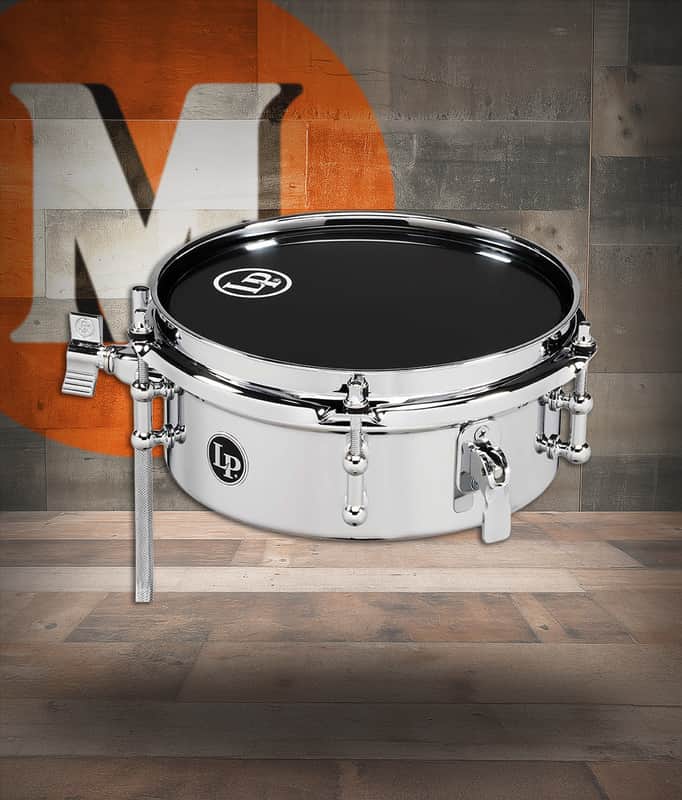 Latin Percussion LP 8 Micro Snare Mountable Steel Chrome (LP848-SN) image 1