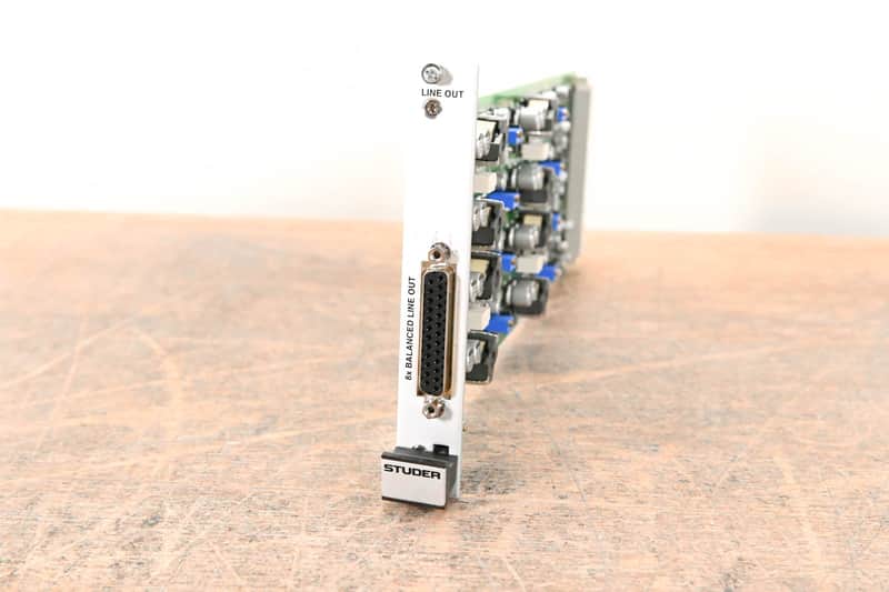 Studer 8-Channel Analog Line Out Card for D21m & D23m Modular I/O System CG01HA1 image 1