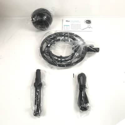 Blue Snowball BlackiCE Microphone + Ringer Shockmount Bundle