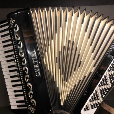 Curtini Accordion 120 Bass Italy - black image 6