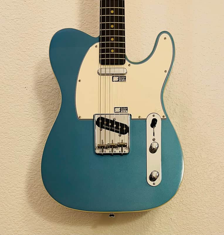 Edwards By ESP E-TE-92 CTM LPB Telecaster Custom Lacquer Finish 2012 - Lake Placid Blue image 1
