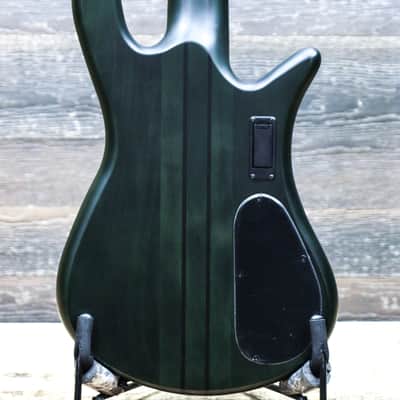 Spector NS Dimension 5 Left-Handed Multi-Scale Haunted Moss Matte Electric Bass w/Bag image 4