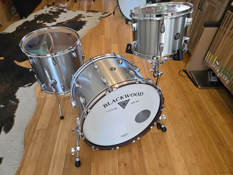Drum Kits - Blackwood Drum Co. 14x22 9x13 15x16 Steel/Hybrid Maple Drum Kit image 1