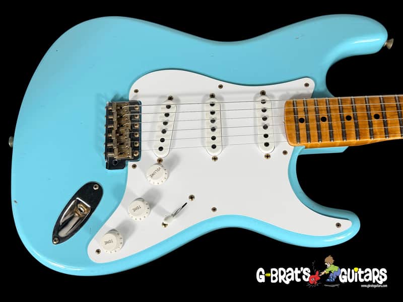 2024 Fender Stratocaster 1954 Custom Shop '54 Journeyman 70th Anniversary Limited Edition ~ Daphne Blue image 1
