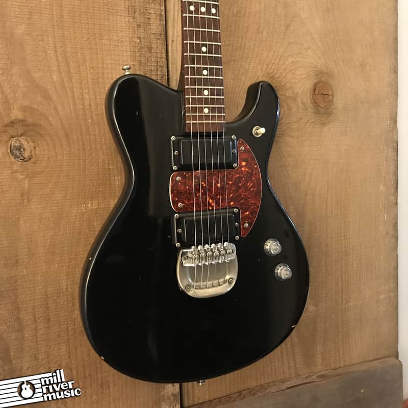 Mosrite SM Singlecut Vintage Electric Guitar Black Modified 1977 image 1