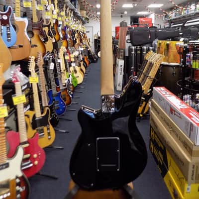 Reverend Descent W Electric Guitar - Midnight Black image 3