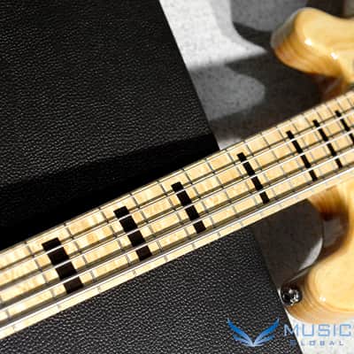 Lakland US Custom 55-94 Standard - Natural w/Roasted Birdseye Maple Neck, Birdseye Maple FB image 3