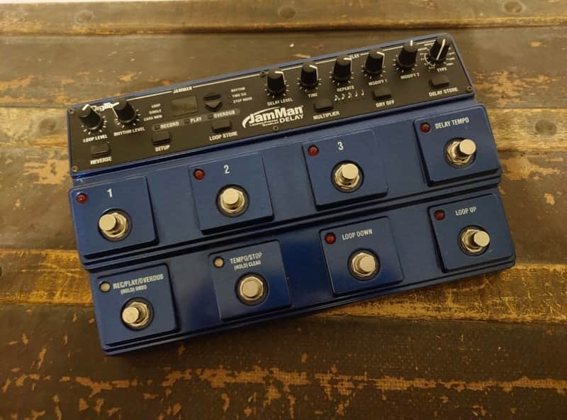 DigiTech JamMan Delay Looper Phrase/Sampler 2010s - Blue | Reverb
