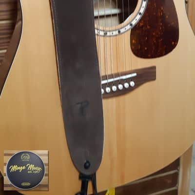 Perri’s Leathers suede 2.5" guitar strap brown P25S-201 image 1