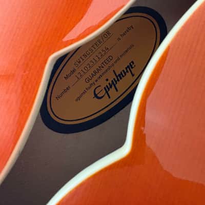 Epiphone Emperor Swingster with Rosewood Fretboard 2014 - 2019 - Sunrise Orange image 8