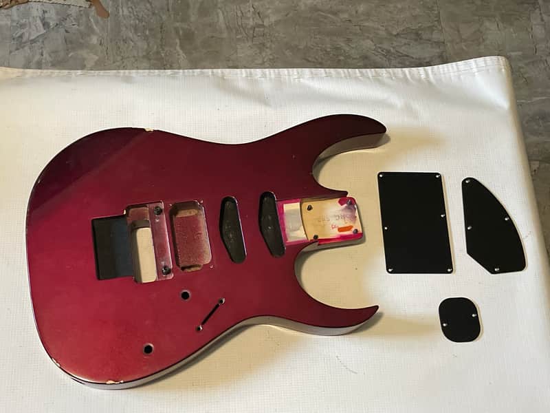 1991 Japan Ibanez RG560 Violet Pearl Guitar Body Floyd Ready & Neckplate image 1