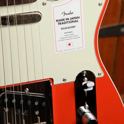 Fender Made in Japan Traditional '60s Telecaster Custom Fiesta Red Electric Guitar image 6