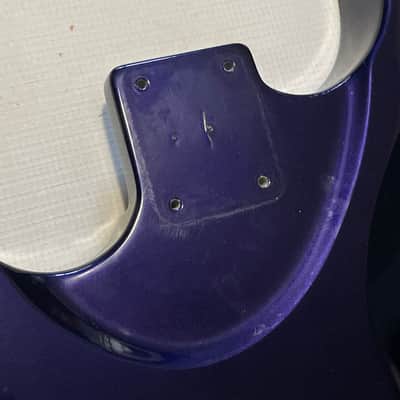 1999 Made in Japan Jackson DR7 Dinky 7 String Purple Guitar Body Floyd Ready image 16