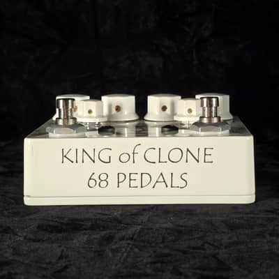 68 Pedals King of Clone Dual Overdrive Distortion Boost Pedal Tesi Custom Shop-Glow in the Dark Alien Head image 8