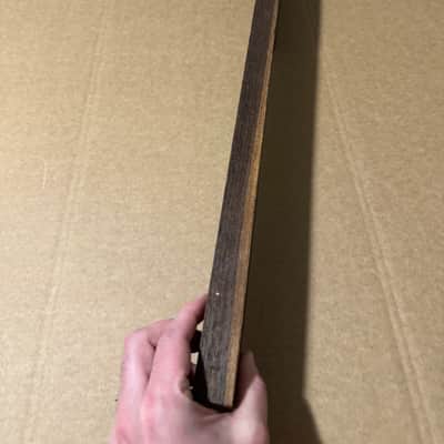 NOS 1970s Wenge Guitar Neck Blank - Pre-Shaped with Headstock & Tuning Holes Kurokumo Japan 27 7/8” x 4 1/4” x 1 1/16” image 9