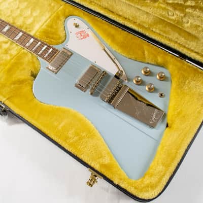 Epiphone 1963 Firebird V Electric Guitar - Frost Blue image 12