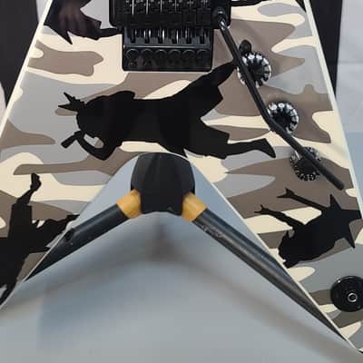 Dean Dime o Flage UPDATED VIDEO👂 Dime o Flage ML BEAUTIFUL COND! - White Camouflage image 1
