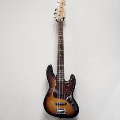 Fender Deluxe Active Jazz Bass V 1998 - 2015 - Brown Sunburst image 3