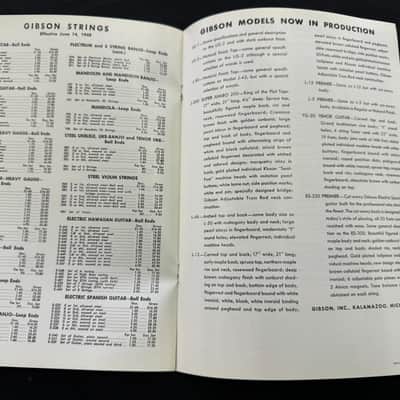 Gibson Late 40's Catalog Reprint 1992 L-5 7 50 J-45 LG-2 Southern Jumbo A-50 ES-300 150 125 Southerner image 6