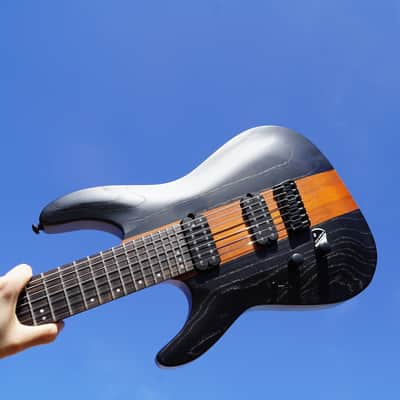 Schecter DIAMOND SERIES C-7 Rob Scallon - Satin Dark Roast Left Handed 7-String Electric Guitar image 1