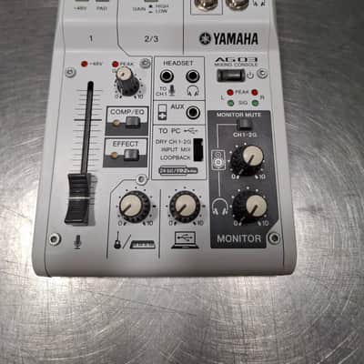 Yamaha AG03 3 Channel Mixer 2010s - White image 1