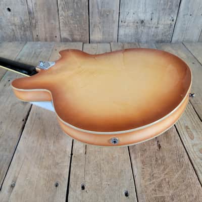 Eko Barracuda 290 1963 Excellent w/ Ibanez Hard Case - Amber Sunburst image 12