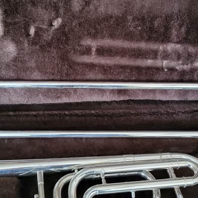 Silver plated - Vincent Bach Stradivarius Model 36 Trombone with f-attachment image 12