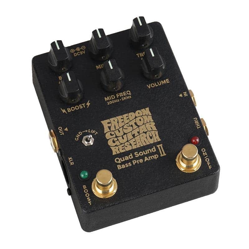 Freedom Custom Guitar Research Quad Sound Bass Pre Amp II Limited Black image 1