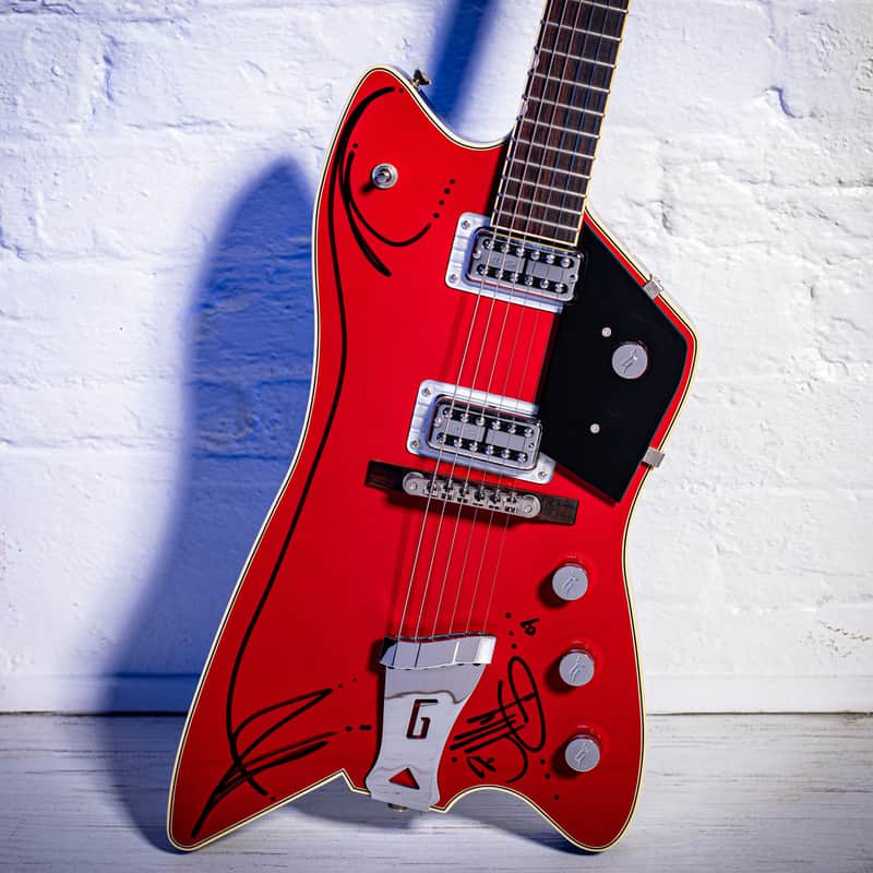 Gretsch Billy Bo Firebird Hand signed and Pinstriped by Billy Gibbons ZZ TOP 2006 - Red image 1