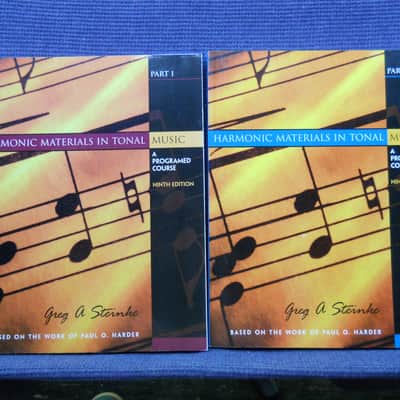 NEW Harmonic Materials in Tonal Music 9th ed Part I & II 2 books image 1