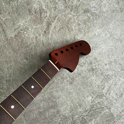 Start Dark Roasted Vintage guitar Neck Rosewood 22 Fret! 70s Big Head Custom Guitar Project image 8
