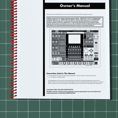 Roland MC-909 — 4 in 1 Owners Manual Guide Instructions — 220 Pages — USA Made