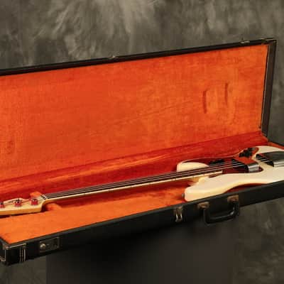 1966 Fender Jazz Bass Custom Color OLYMPIC WHITE image 18