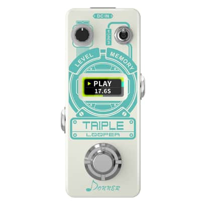 Triple Looper Guitar Effect Pedal with Time Progress Bar Display image 3
