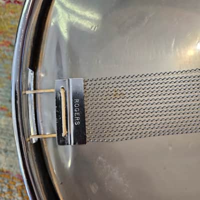 Rogers 14x5" Luxor Blue/Silver Duco Snare - Cleveland Tag image 12