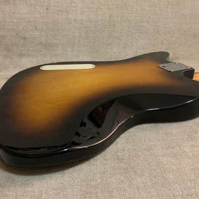 2012 Fender Pawn Shop Reverse Jaguar 32” Scale Bass Sunburst Upgraded Active Electronics & Coil Tap + TKL Case image 18