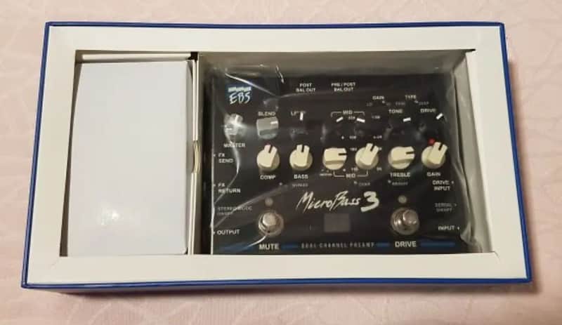 EBS MicroBass 3 2-channel Preamp Pedal image 1