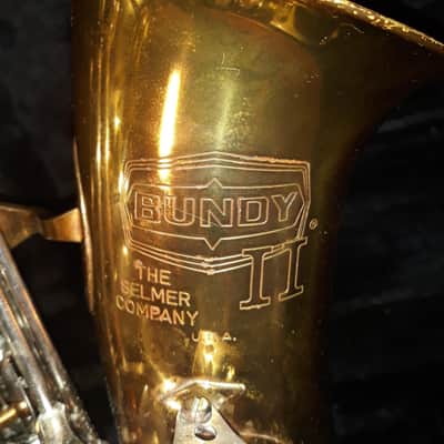 Used Selmer Bundy Eb Alto Saxophone - Yellow Brass With Lacquer Finish image 8