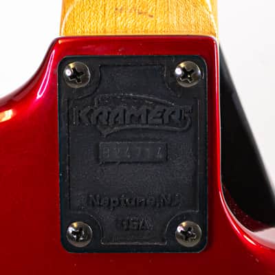 Left-Handed Kramer Striker Super Strat Neck and Body Metallic Red - Unloaded Shell Project Guitar image 14