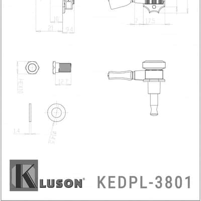 Revolution Diecast Tuners - 3 Per Side - Pearloid Keystone Button, Locking Chrome image 5