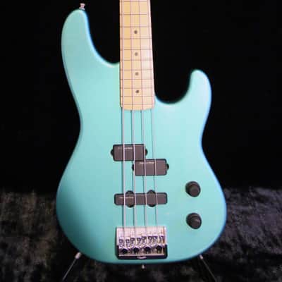 1993 Fender USA Precision Plus Deluxe , "Longhorn" or "Boner" bass, Caribbean Mist image 2