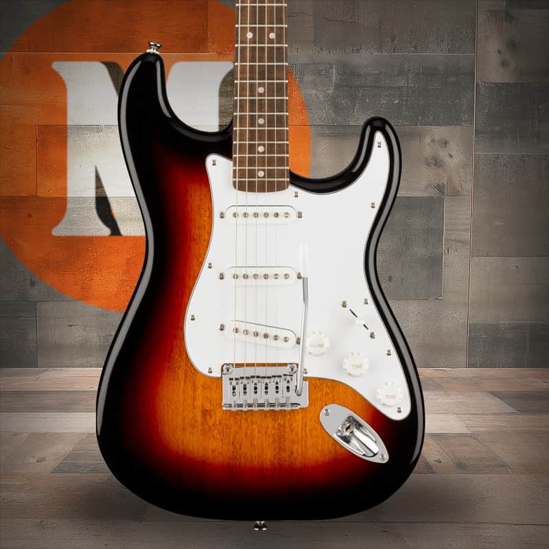 Squier Affinity Series Stratocaster - Laurel Fingerboard - White Pickguard - 3-Color Sunburst image 1