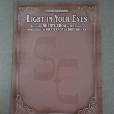 Warner Bros. Sheryl Crow "Light in Your Eyes" Sheet Music 2004 image 1