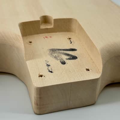 LOCKE Custom “HFT” Hot For Teacher EVH Little Guitars Short Scale Body & 5150 Banana Neck =\//-/= image 11