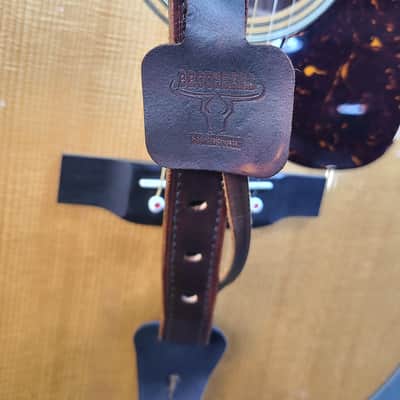 The Swamp Shadow™ Handcrafted Full-Grain Leather Guitar Strap with Genuine Louisiana Alligator image 11