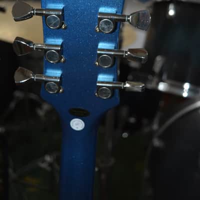 Epiphone SG Muse Guitar in Radio Blue Metallic w/Black Dunlop Straplocks & HSC image 6