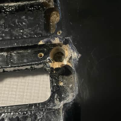 2000's Indonesian Ibanez RG370DXL Lefty Black Basswood Guitar Body Floyd Ready Project image 9